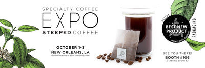 STEEPED COFFEE DEBUTS AWARD-WINNING BREAKWATER BLEND AT SPECIALTY COFFEE EXPO