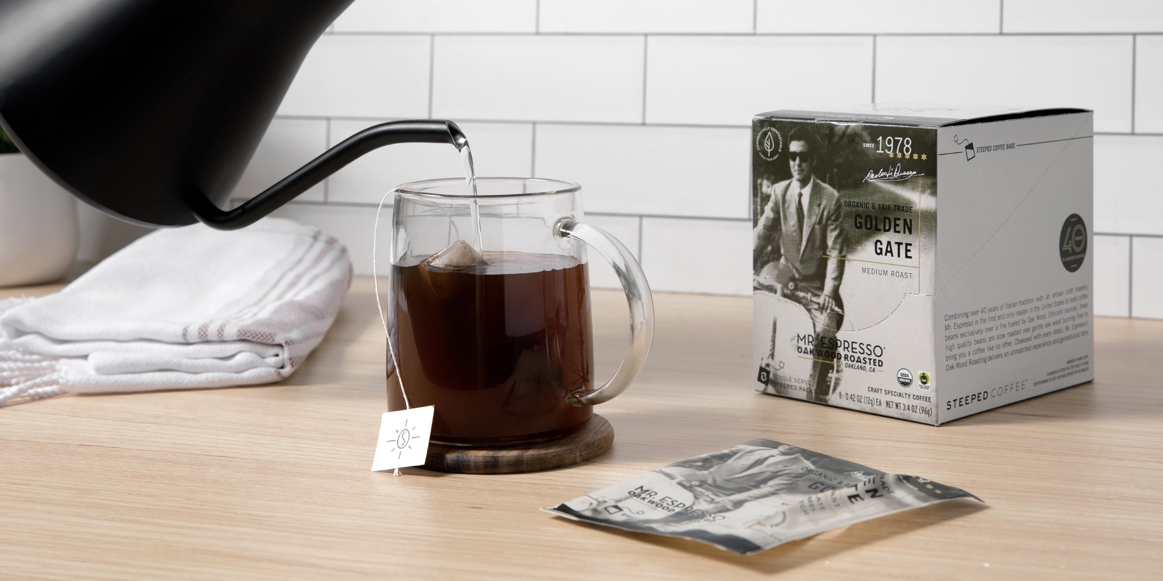 Steeped Launches Mr. Espresso Blends in Sustainable SingleServe Steep