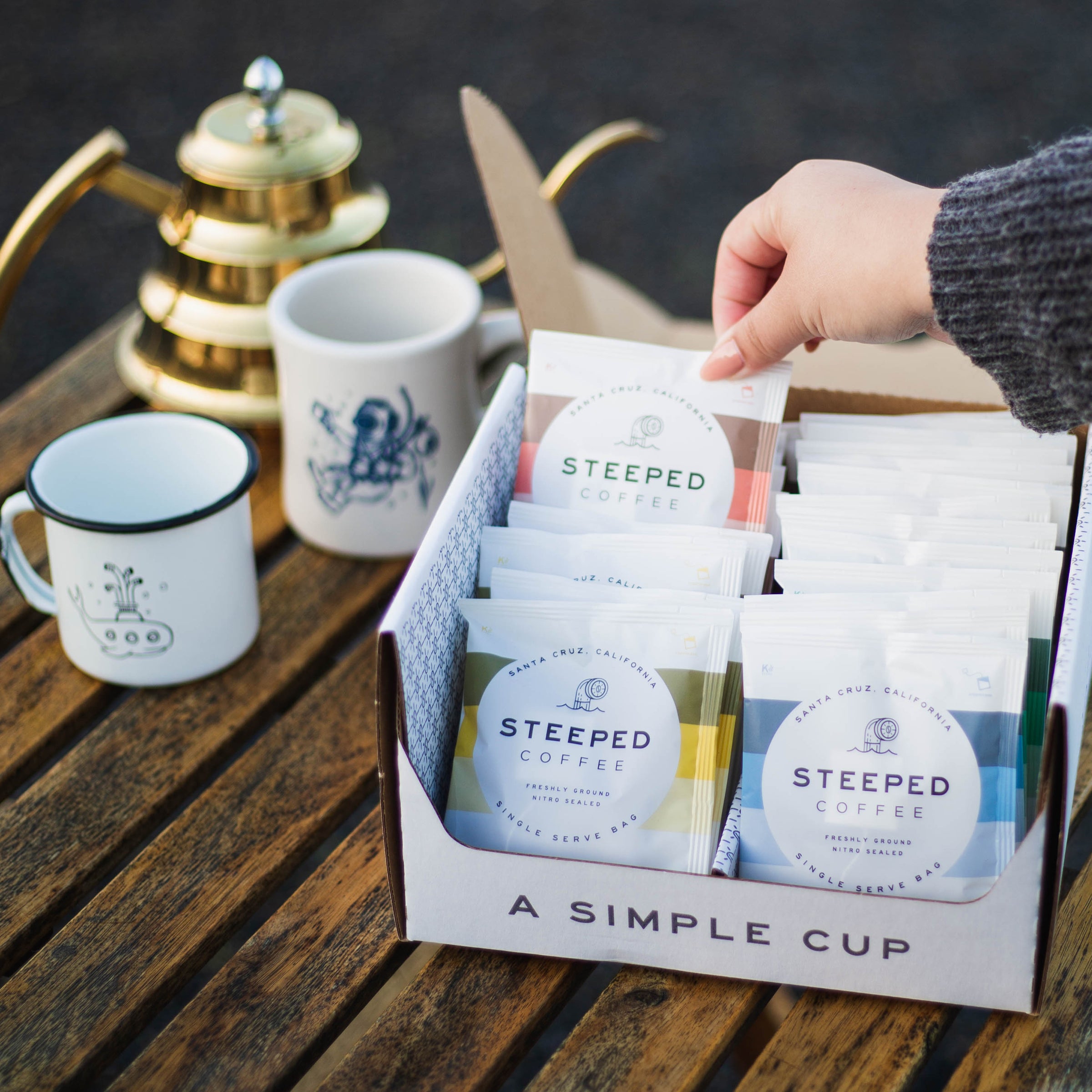Steeped Coffee, 20% Off Your First Order